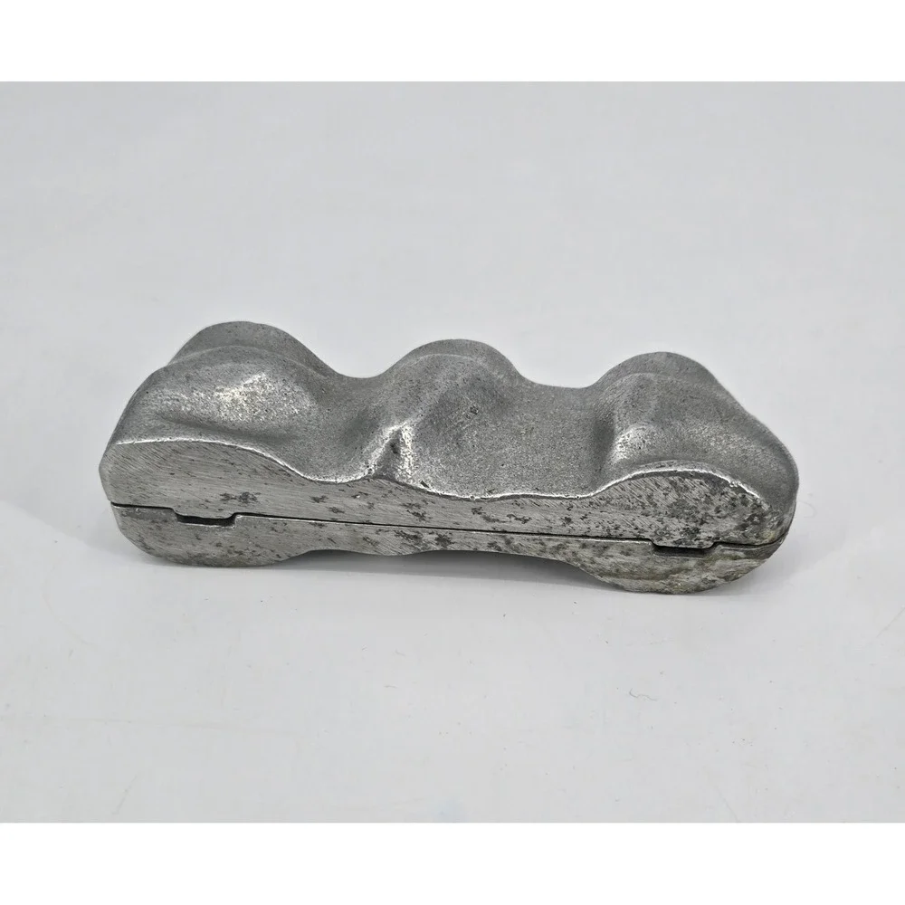 Vintage Cast Aluminum Turkey Chocolate Candy Mold 3 Cavity Two Piece